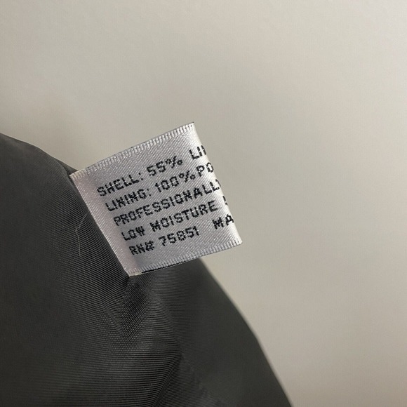 VINTAGE Guy Laroche Paris Black Men’s Linen Blend Blazer Jacket Sz 40R (42R) - Picture 14 of 16